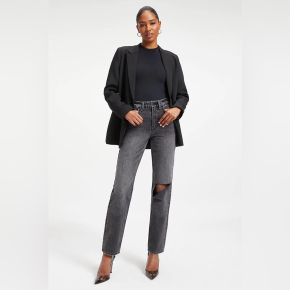 NWT Good American Good 90’s Icon Black Jeans - Picture 2 of 5